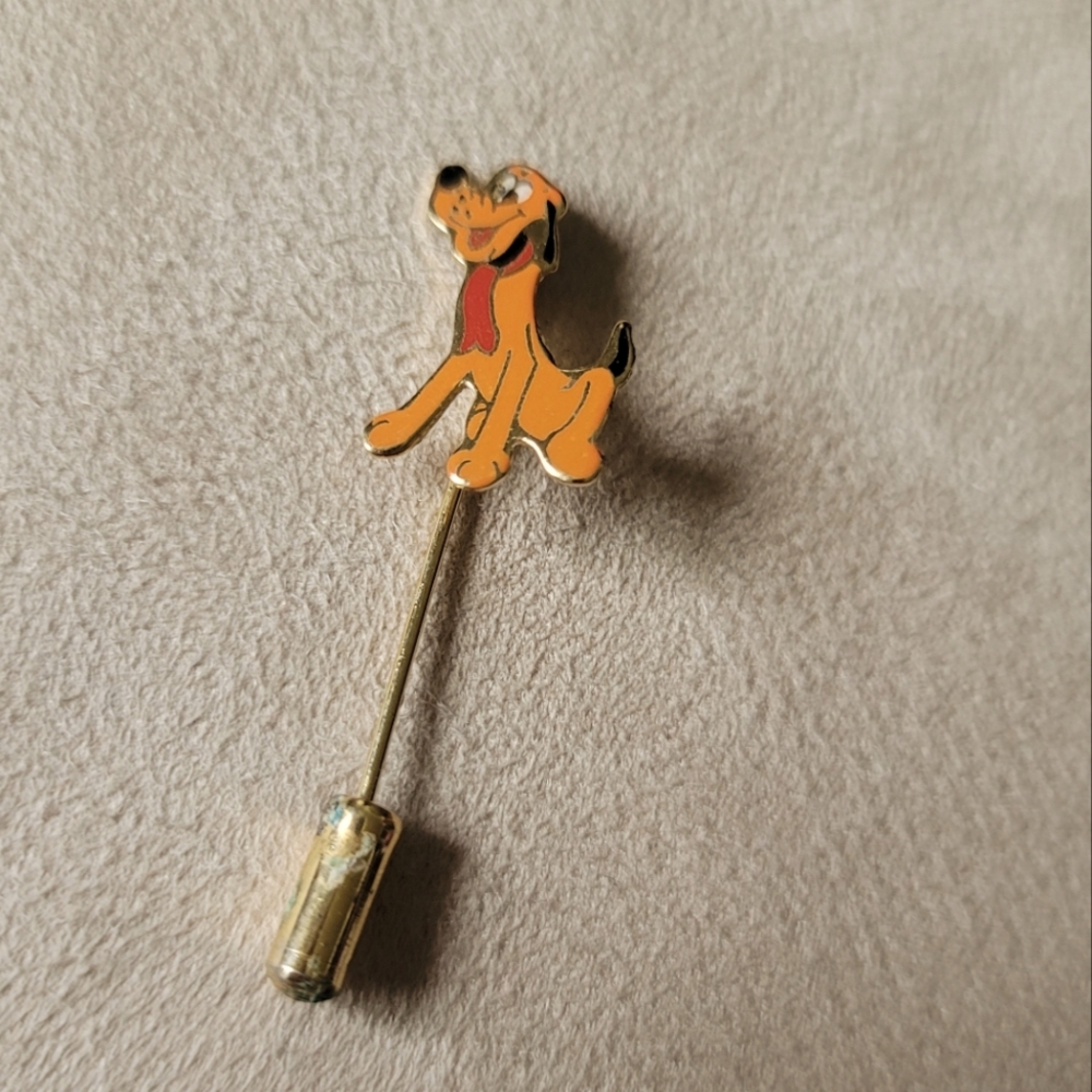 Vintage Disney Pluto Kidcore Nostalgiacore Granniecore Indie Lapel Broach Pin